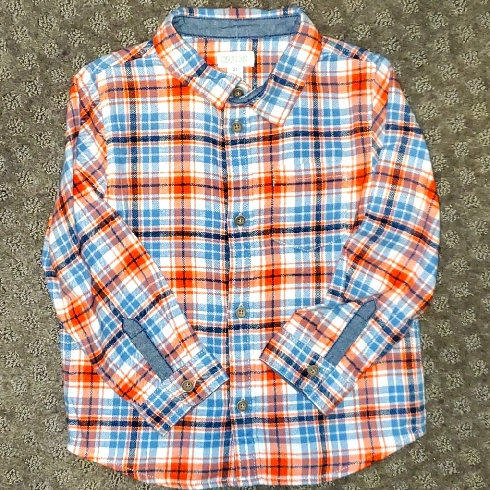 Gymboree plaid button down shirt